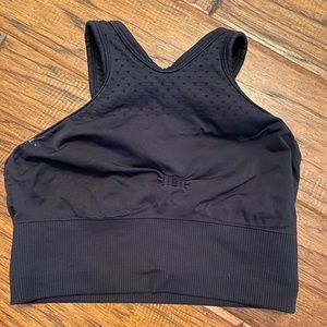 Nike Dri-FIT Cropped Tank Bra - Black